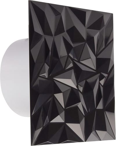Badkamerventilator Diamant Design Ø 125 mm met Naloop en Inschakelvertraging