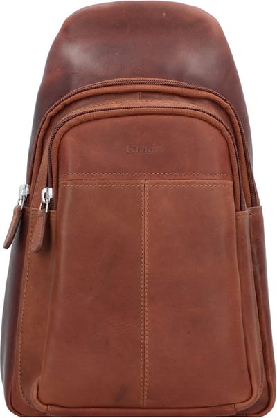 Esquire Schoudertas Dallas Small Crossbody Bag Brown Bruine