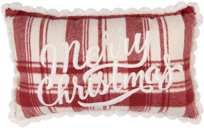 Clayre & Eef Sierkussen 50x30x4 cm Rood Polyester Kerst