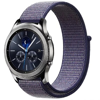 imoshion Nylon bandje voor de Samsung Galaxy Watch 3 (45 mm) / Watch (46 mm) / Gear S3 Frontier / Gear S3 Classic (22 mm) - Paars