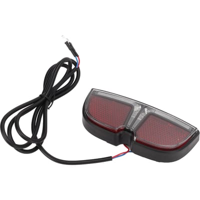 Feu arrière de vélo électrique 6V Feu d'avertissement pour conduite de nuit Équipement de cyclisme Feu arrière de vélo Accessoires moteurPort lame gray