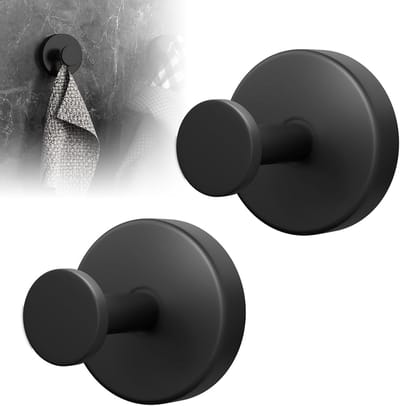 Suction Cup Haakjes Set van 2, Sterke Zuigkracht tot 5kg, Roestvrij, Waterdicht en Herbruikbaar