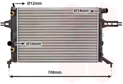 Van Wezel - RADIATOR VOOR OPEL ASTRA F 1991-1998 09202493