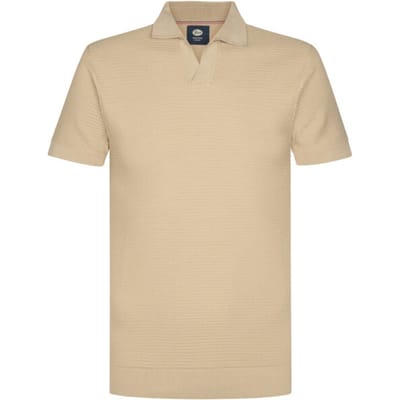 PETROL INDUSTRIES - Men Knitwear Polo - M-1060-KWC205 - 7130 Light tan