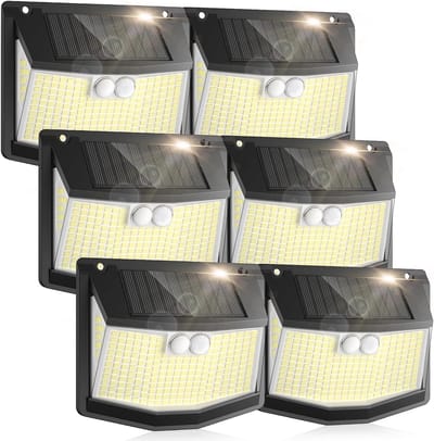 Zonne-energie Lamp voor Buiten met Bewegingsmelder - 248 LED, Draadloos en Waterdicht