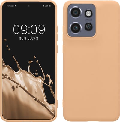 kwmobile telefoonhoesje geschikt voor Motorola Edge 60 Neo / Edge 50 Neo / ThinkPhone 25 - Hoesje voor smartphone - Back cover in macchiato