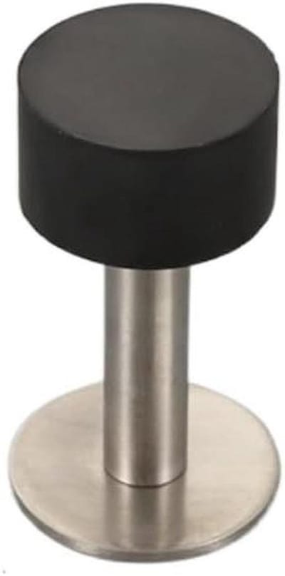 Deurhouder Anti-botsing - Deurstop Metaal - Muren Beschermen - Roestvrijstalen Buffer - 80mm - Zilverkleurig