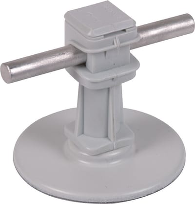 Dehn Dakstroomgeleiderhouder H 36mm Grijs Met Zelfklevende Pad D 67mm - 297110