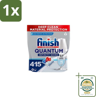 1 x Finish – Vaatwastabletten – Quantum Infinity Shine – 83 Capsules- Vaatwastabletten - Vaatwasmachine - Glasbescherming - Reiniging - Vlekken