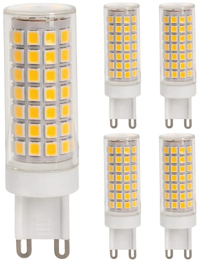 Optonica LED Insteeklamp G9 - 6W (vervangt 60W) - 660lm - 2800K Warm Wit - 230V - Ø18mm - Dimbaar - Energiezuinig - 5 stuks