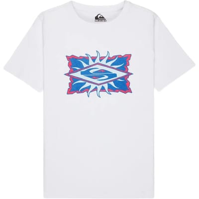 Quiksilver Starfish Stamp T-shirt Met Korte Mouwen Wit 14 Years Jongen