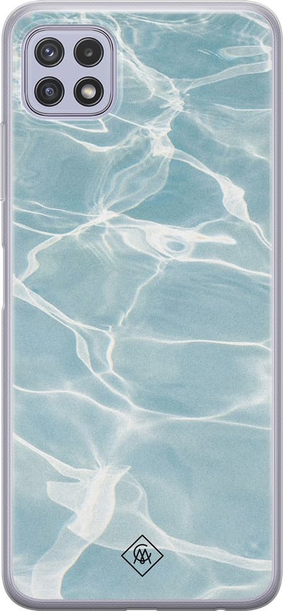 Casimoda® hoesje - Geschikt voor Samsung A22 5G - Oceaan - Backcover - Siliconen/TPU - Blauw