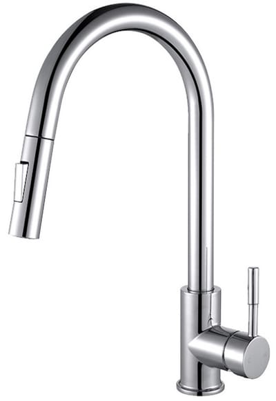 M-88117 Keukenkraan - 40 cm Hoog - RVS - Kleur: Chroom