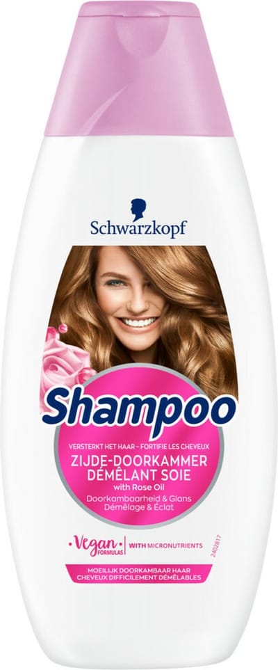 Schwarzkopf Zijde-Doorkammer Shampoo - 400 ml