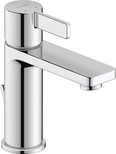 Duravit D-Neo - Wastafelkraan met afvoer, chroom DE1020001010