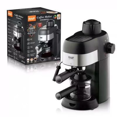 RAF Espressomachine met 800 Watt en 240ml Watertank - Koffiemaker voor Espresso, Cappuccino en Latte Macchiato