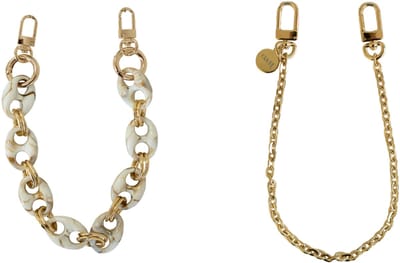 xoxo Wildhearts Telefoonkoorden Marble Creme Kort + Dreamy Kort Goud – geschikt voor iPhone / Samsung