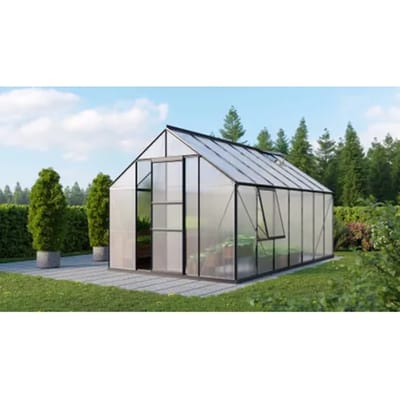 Vitavia Tuinkas Meridian 1 11500 - Polycarbonaat 6mm - Zwart - 257x445x232cm