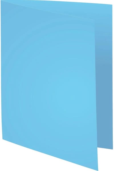 Exacompta 5x SUPER 210 Pak van 100 mappen 210g/m2 -24x32cm voor A4. - Fel blauw - 330010E