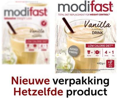 Modifast Weight Control Milkshake Vanille - 4 x 8 x 55 gr - Voordeelverpakking