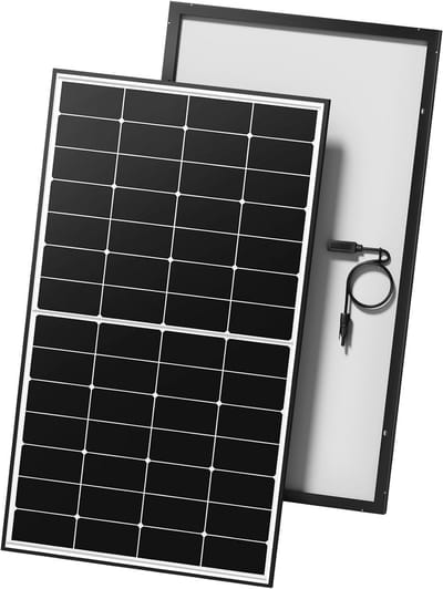 Zonnepaneel - Monokristallijn Paneel - Energie Opwekken - Hoge Conversie Efficiëntie - 220 Watt - Zwart