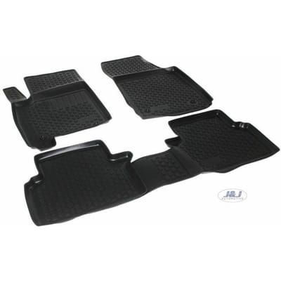 Tapis De Sol En Caoutchouc - J&J AUTOMOTIVE - Opel Meriva B - 3D - Antidérapant - Sur Mesure noir