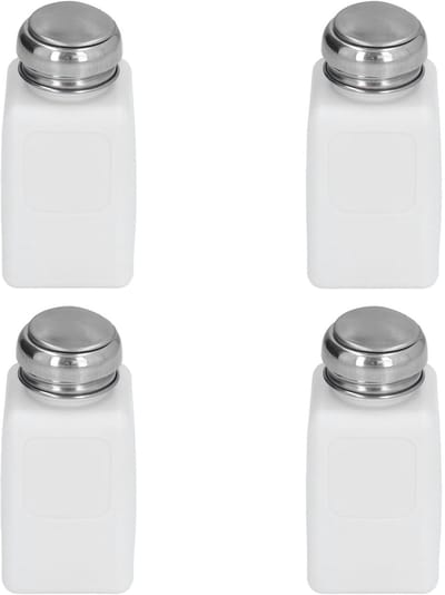 Dailygoody - Oplosmiddeldispenser - ESD-veilige fles - Compact formaat - Antistatische dispenser - 4 stuks 200 ml - Geschikt voor oplosmiddelen