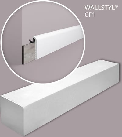 NMC CF1-box WALLSTYL Noel Marquet 1 doos 18 stukken Afdeklijst Lijstwerk modern design wit | 36 m
