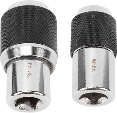 Adapterset voor Tap Socket - 2-delige 3/8 inch Aandrijving, Verstelbare Steeksleutel met Reamers en Schroefextractoren voor Tappen en Draadsnijden, Geschikt voor Vierkante Sleutel of Elektrisch Gereedschap