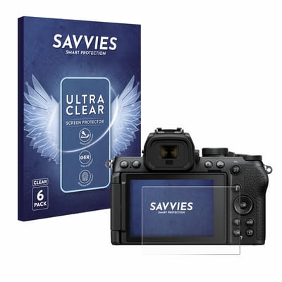 Savvies - Screenprotector voor Nikon Z50 II - Folie Beschermfolie transparant 6 Stuks
