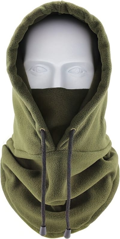 Nivard Nekwarmer - Heren - Dames - Fleece - Motor - Bandana - Masker - Colsjaal - Winter - Sjaal - Gewatteerd - Skiën - Hoodie - Leger Groen