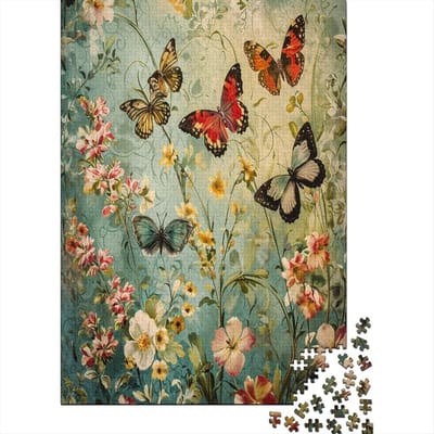 Legpuzzel Volwassenen - Vlinder Puzzel - Ontspanning Thuis - Gerecycled Materiaal Precisie - 1000 Stukjes 75x50cm