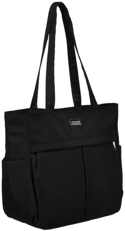 Peterson - Modieuze A4 Shopper Tas - Zwart - Nylon - Praktische Sluiting