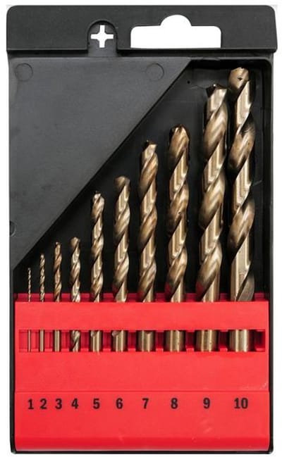Yato Kobalt Serie - Metaalboorset - 10 stuks - Cilindrische HSS-Co Wrijving