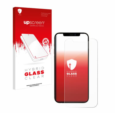 upscreen - Screenprotector voor Apple iPhone 12 / 12 Pro - Folie Beschermfolie Beschermglas transparant