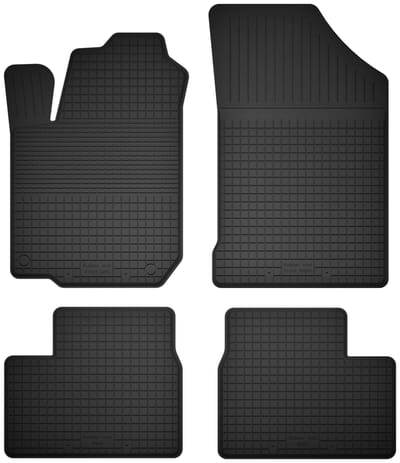 Wielganizator BasicProtect Serie - Rubberen Autovloermatten - Compatibel met Toyota Auris II - 2012-2018 - Korytkowe Randen