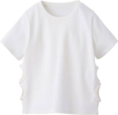 Jonen T-shirt voor meisjes met ajourdetails aan de zijkanten JONEN