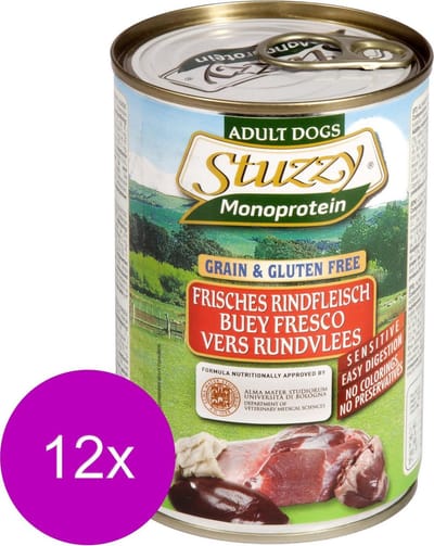 Stuzzy Blik Adult - Rund - Hondenvoer - 12 x 400 g