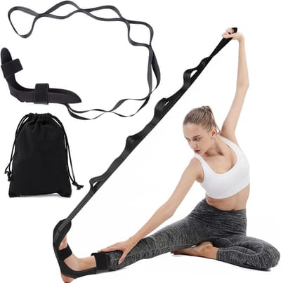 Solidchoice - Yoga Stretchband met Lussen en Verwijderbare Voet