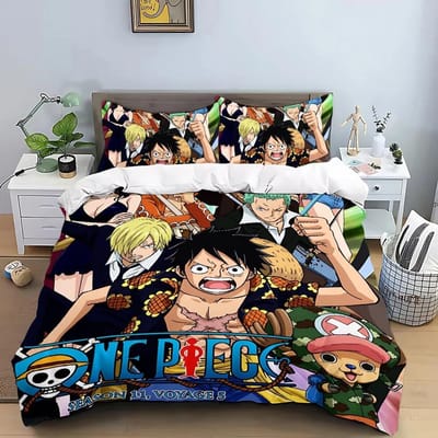 One Piece Beddengoedset Kinderkamer Decoratie Dekbedovertrekset Eenpersoons Tweepersoonsbed Queen Size Dekbedovertrek Kussensloop Jongen Meisje Cadeau 70x133cm
