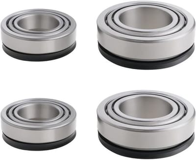 Rollager Taps Toelopend - Set van 4 - Inclusief Afdichtingen - Koolstofchroom Staal - Binnendiameter 31.75mm/26.987mm - Buitendiameter 59.131mm/50.292mm - Kegellager