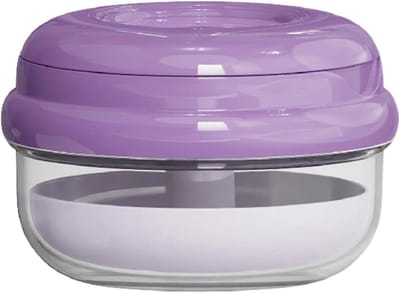 Badkoffer Voor Kunstgebitten - Weekcontainer Houder - Hygiënisch Opbergen - Lekvrije Siliconen Ring - 99 x 93 x 76 cm