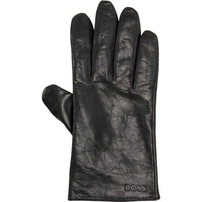 Boss Heren Gioli Lichtgewicht Leren Dagelijkse Handschoenen (Zwart)