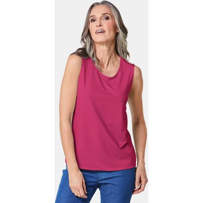 Verzorgd topje dat mooi in model blijft - roze van Goldner Fashion