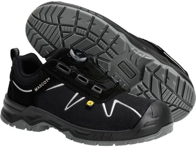 Mascot Footwear Flex Veiligheidsschoenen laag F0122-771 - Zwart/Zilver - 43