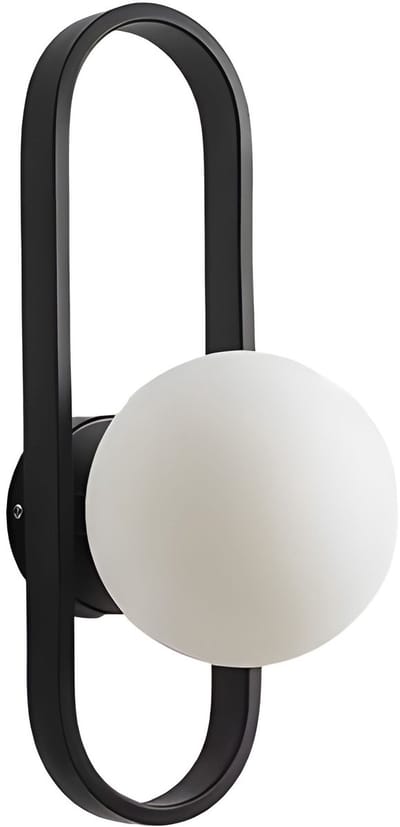 Toolight App1755-1W Wandlamp Zwart Wit 17X14X34Cm