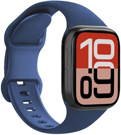 Horloge Band Geschikt voor Apple Watch 1, 2, 3, 4, 5, 6, 7, 8, 9, SE - 38/40/41 mm Bandje Siliconen Verstelbaar - Donkerblauw