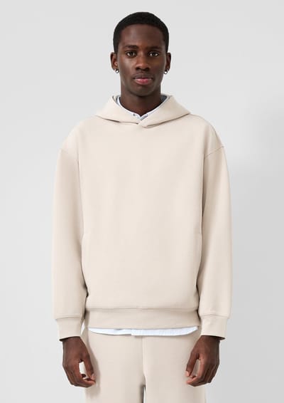 Sweatshirt met origineeel bedrukte logo met capuchon QS Emmvee
