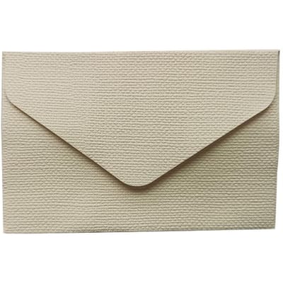 20 stuks 7*10,5 cm Linnen Textuur Driehoek Envelop Vintage 8 Kleuren Blanco Envelop Kaart Scrapbooking Brief Cadeau Benodigdheden wit