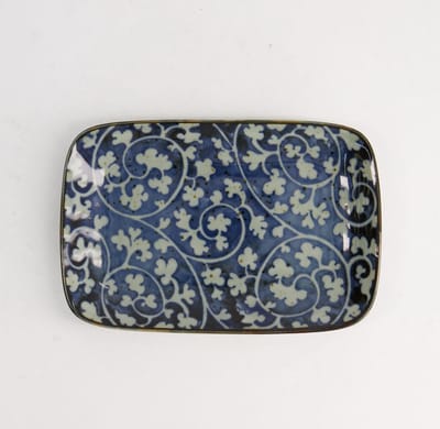 Tokyo Design Studio - Mixed Bord - Tako Karakusa - Blauw - 16,3 x 10,2 cm - Rechthoekig